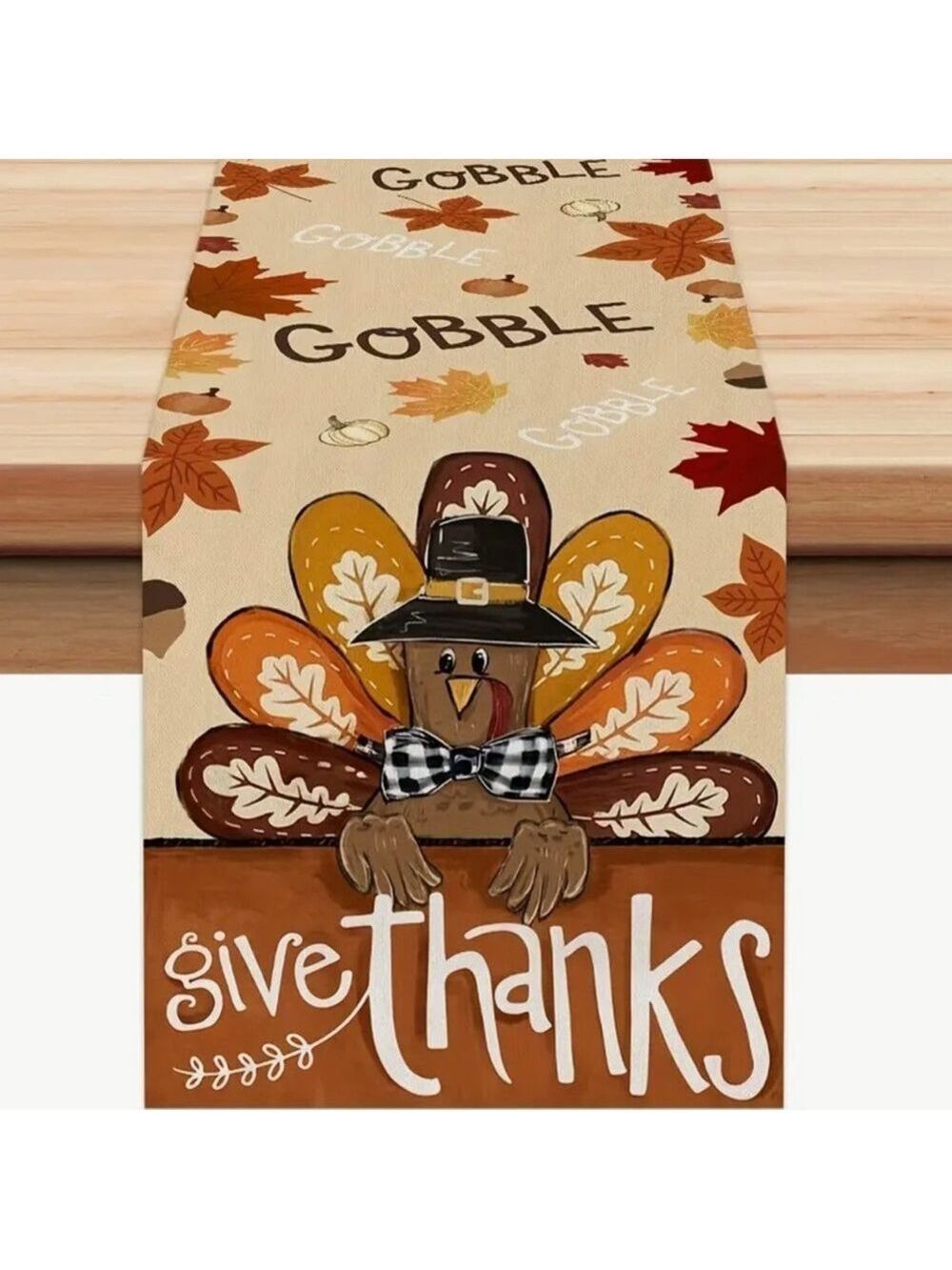 Thanksgiving Turkey Table Runner 13 x 48